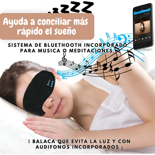 ANTIFAZ BLUETOOTH CON AUDIFONOS PARA DORMIR